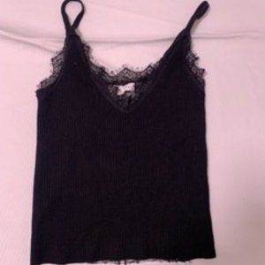 Black Tank Top w/Lace